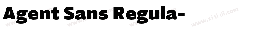 Agent Sans Regula字体转换